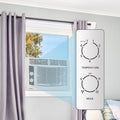5000 BTU Window Air Conditioner Easy Cool Capable of Cooling up to 150 Sq Ft. 2 Fan Speeds, 4 Way Air Direction, Mechanical Control, Filter